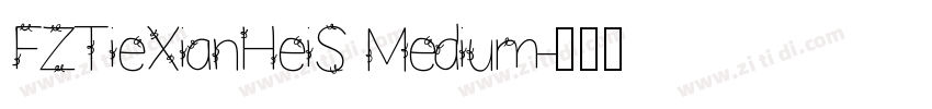FZTieXianHeiS Medium字体转换